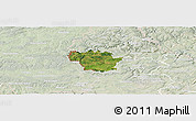 Satellite Panoramic Map of Redange, lighten