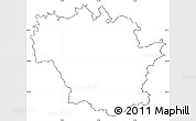 Blank Simple Map of Redange, cropped outside, no labels