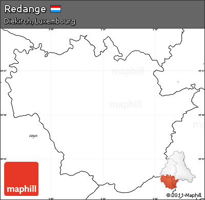 Blank Simple Map of Redange