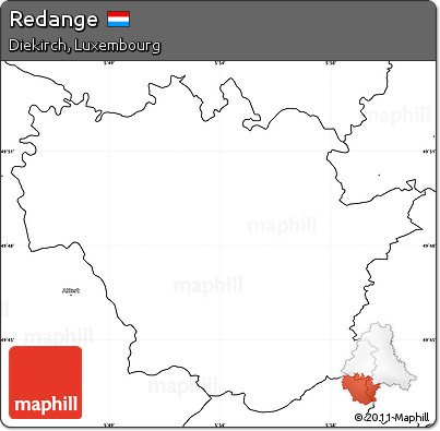Blank Simple Map of Redange