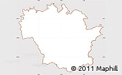 Classic Style Simple Map of Redange, cropped outside