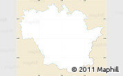 Classic Style Simple Map of Redange, single color outside
