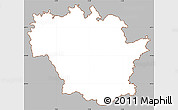 Gray Simple Map of Redange, cropped outside