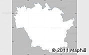 Gray Simple Map of Redange, single color outside
