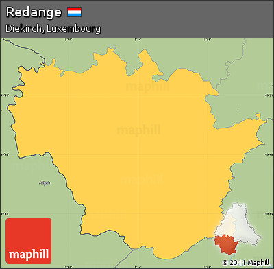 Savanna Style Simple Map of Redange