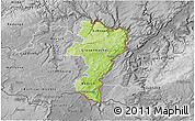 Physical 3D Map of Grevenmacher, desaturated