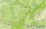 Physical 3D Map of Grevenmacher