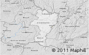 Silver Style 3D Map of Grevenmacher