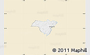 Classic Style Map of Grevenmacher, single color outside