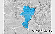 Political Shades Map of Grevenmacher, lighten, desaturated