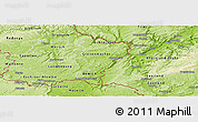 Physical Panoramic Map of Grevenmacher