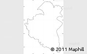 Blank Simple Map of Remich, cropped outside