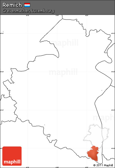 Blank Simple Map of Remich
