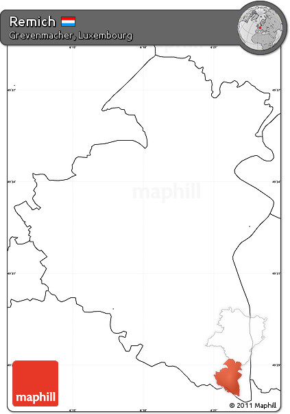 Blank Simple Map of Remich