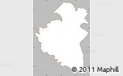 Gray Simple Map of Remich, cropped outside