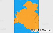 Political Simple Map of Remich