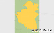 Savanna Style Simple Map of Remich, single color outside