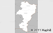 Gray Simple Map of Grevenmacher