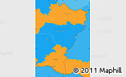 Political Simple Map of Grevenmacher