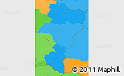 Political Shades Simple Map of Grevenmacher