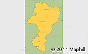 Savanna Style Simple Map of Grevenmacher, cropped outside