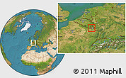 Satellite Location Map of Capellen