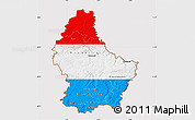 Flag Map of Luxembourg