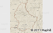 Shaded Relief Map of Luxembourg