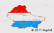 Flag Panoramic Map of Luxembourg