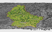 Satellite Panoramic Map of Luxembourg, desaturated