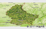 Satellite Panoramic Map of Luxembourg, physical outside