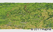 Satellite Panoramic Map of Luxembourg