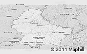 Silver Style Panoramic Map of Luxembourg