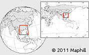 Blank Location Map of Macau, highlighted continent, within the entire continent