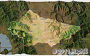 Satellite 3D Map of Bitola, darken