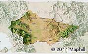 Satellite 3D Map of Bitola, lighten