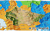 Satellite 3D Map of Bitola, political outside