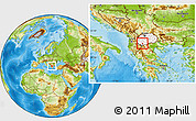 Physical Location Map of Capari, highlighted country