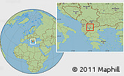 Savanna Style Location Map of Capari