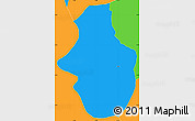 Political Simple Map of Capari