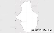 Silver Style Simple Map of Capari, cropped outside