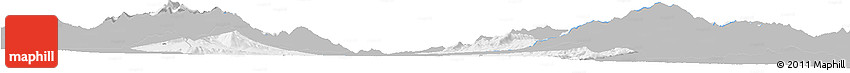 Gray Horizon Map of Bitola, single color outside