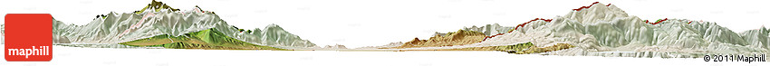 Satellite Horizon Map of Bitola, lighten