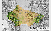 Satellite Map of Bitola, lighten, desaturated