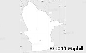 Silver Style Simple Map of Mogila