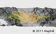 Satellite Panoramic Map of Bitola, desaturated