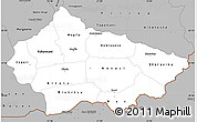 Gray Simple Map of Bitola