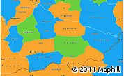 Political Simple Map of Bitola