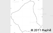 Blank Simple Map of Centar Zupa, cropped outside, no labels