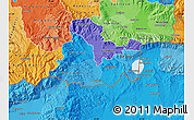 Political Shades Map of Gevgelija